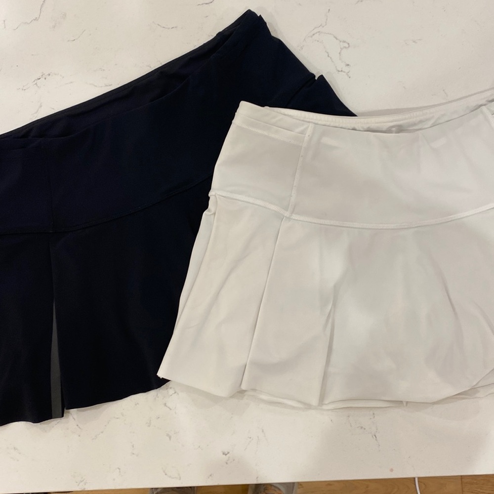 Two lululemon size 8 tennis skort